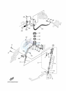 MT-09 MTN890 (B7NV) drawing REAR MASTER CYLINDER