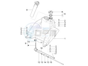 Typhoon 125 4T 2V E3 (NAFTA) drawing Fuel tank