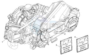 Scarabeo 50 4t 4v net drawing Engine