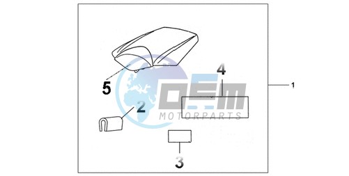 REAR SEAT COWL REPSOL