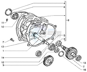 ET4 125 Leader drawing Rear wheel shaft