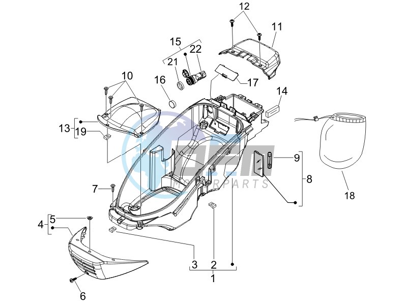 Helmet box - Undersaddle