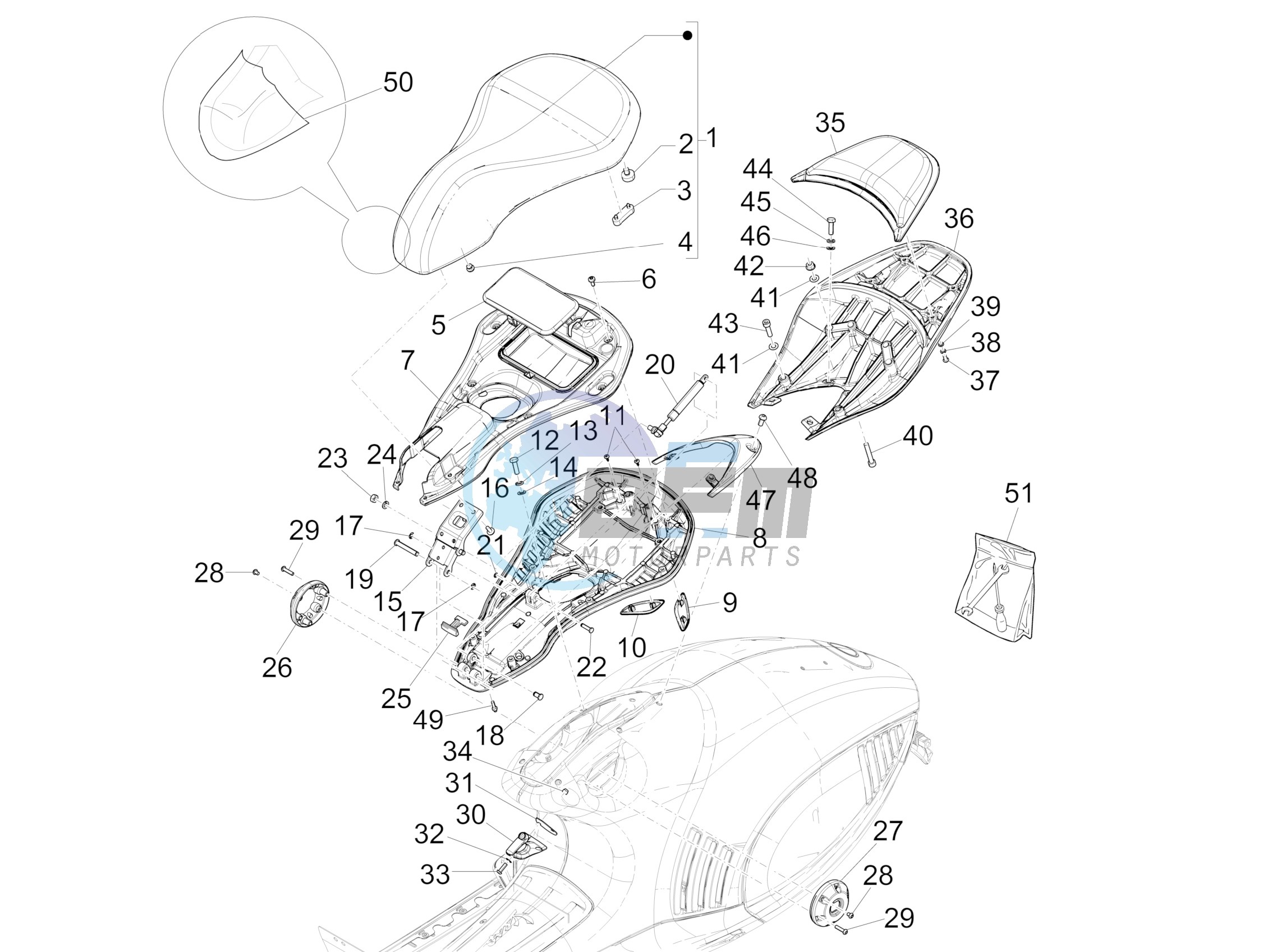 Saddle/seats