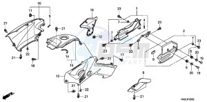 TRX500FAB drawing BODY COVER