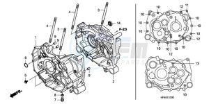 TRX420FE9 Australia - (U / 4WD) drawing CRANKCASE