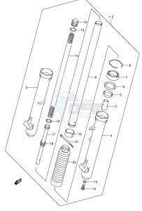 DR-Z125 (E3-E28) drawing FRONT DAMPER (DR-Z125K3 K4 K5 K6 K7)