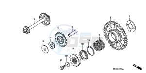 CBR600RR9 Europe Direct - (ED / MME SPC) drawing STARTING CLUTCH