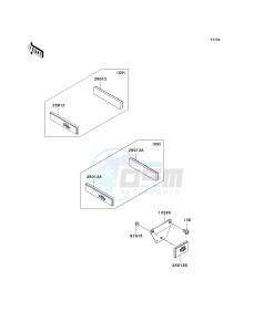 KAF 400 A [MULE 610 4X4] (A6F-AF) A8F drawing REFLECTORS