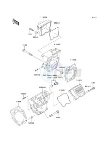 KAF 620 K [MULE 3010 TRANS4X4 HARDWOODS GREEN HD] (K1) K1 drawing CYLINDER HEAD