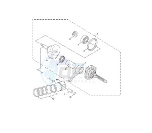 YW BW'S 125 drawing CRANKSHAFT AND PISTON