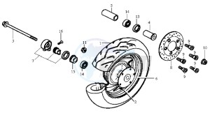 JET EURO 50 drawing FRONT WHEEL