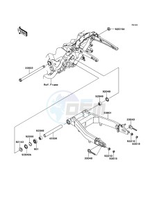 VN1700_CLASSIC_TOURER_ABS VN1700DCF GB XX (EU ME A(FRICA) drawing Swingarm