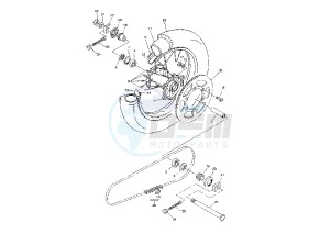 WR F 250 drawing REAR WHEEL