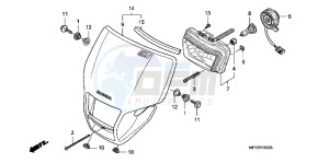 CRF450XB drawing HEADLIGHT