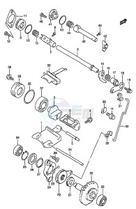 RM250 (T-V-W-X-Y) drawing EXHAUST VALVE (MODEL V)