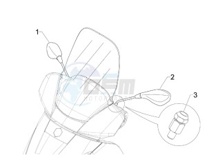 X7 125 ie Euro 3 drawing Mirrors