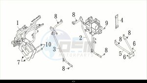 MAXSYM TL 508 (TL50W2-EU) (M2) drawing FR. COVER BRKT. / MAXSYM TL 508 (TL50W2-EU) (M2)