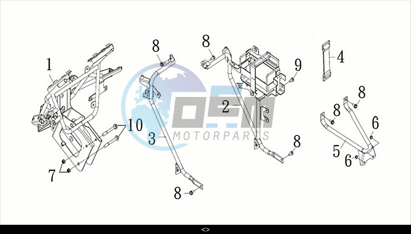 FR. COVER BRKT. / MAXSYM TL 508 (TL50W2-EU) (M2)