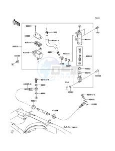 KLX125 KLX125CCF XX (EU ME A(FRICA) drawing Rear Master Cylinder