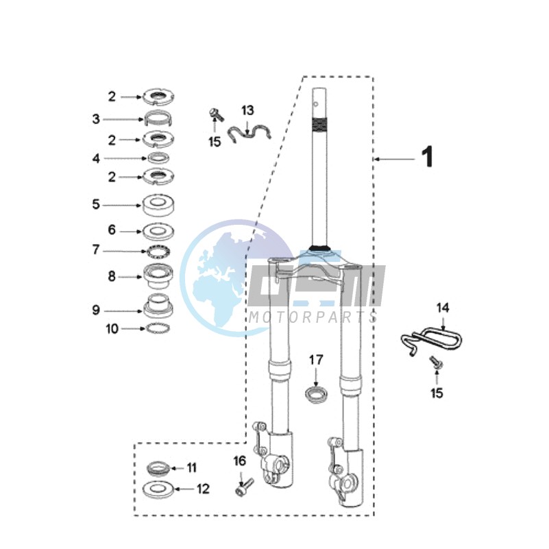 FRONT FORK / STEERINGHEAD