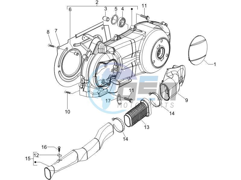 Crankcase cover - Crankcase cooling