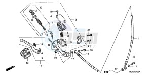 CRF450XC drawing FR. BRAKE MASTER CYLINDER