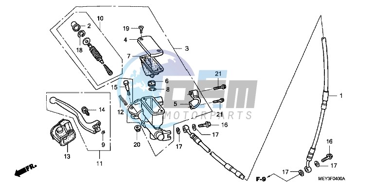 FR. BRAKE MASTER CYLINDER