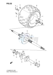 LT-Z400 (E19) drawing RIGHT REAR WHEEL