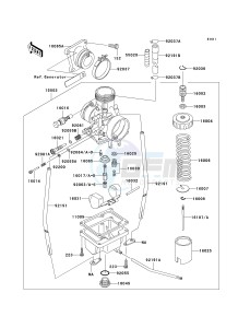 KX 65 A [KX65 MONSTER ENERGY] (A6F - A9FA) A9F drawing CARBURETOR