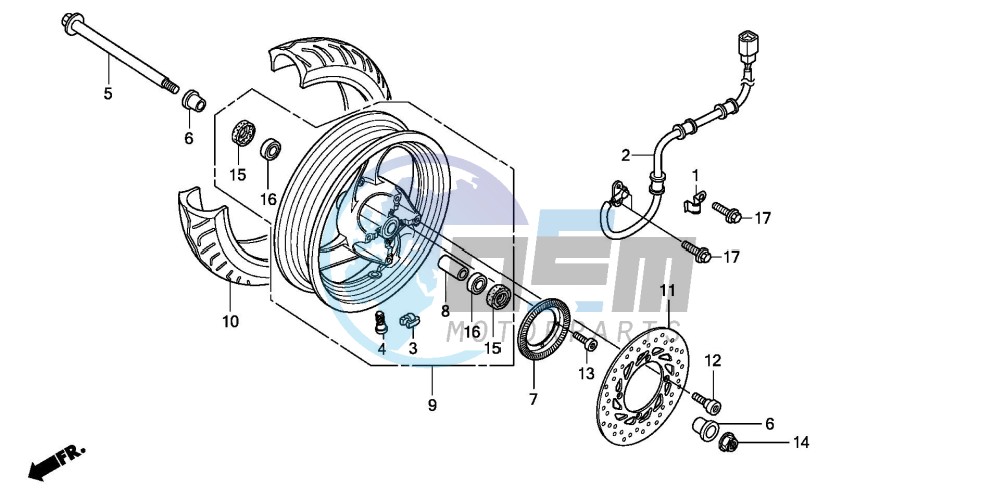 FRONT WHEEL (FES125A)(FES150A)