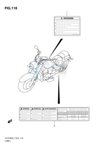 VLR1800 (E2) drawing LABEL (VLR1800L1 E2)