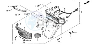 NH90 drawing REAR COMBINATION LIGHT