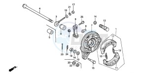 C90Z 50 drawing REAR BRAKE PANEL