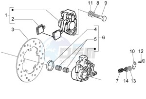 LX 50 4T U.S.A. drawing Disc brake caliper