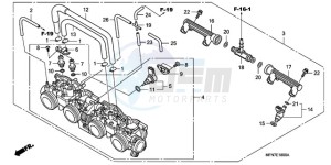 CB1000R9 Europe Direct - (ED) drawing THROTTLE BODY