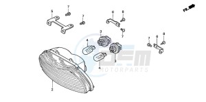 CBR600F4 drawing TAILLIGHT (1)