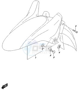 DL650 drawing FRONT FENDER