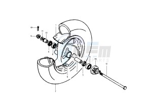 XC K CYGNUS R 125 drawing FRONT WHEEL