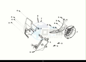 SYMPHONY S 125 (XF12W1-EU) (E5) (M1) drawing SHROUD ASSY