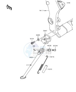 NINJA ZX-10R ABS ZX1000SGFB XX (EU ME A(FRICA) drawing Stand(s)