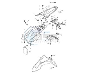 WR R 125 drawing FENDER