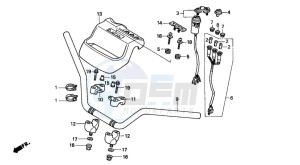 TRX300 FOURTRAX drawing HANDLE PIPE