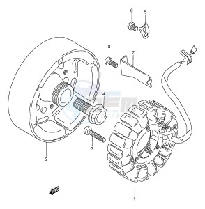 GSF250V (E24) Bandit drawing GENERATOR