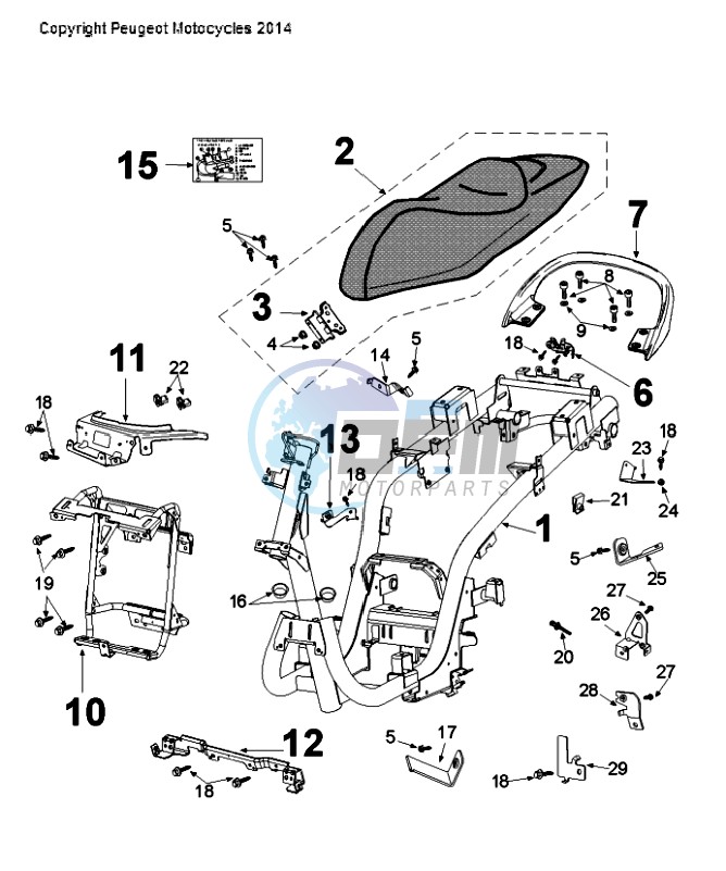 FRAME AND SADDLE FROM VGAJ2ABAA80080175