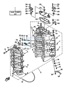 225C drawing CYLINDER--CRANKCASE-1