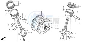 VTX1800C1 drawing CRANKSHAFT/PISTON