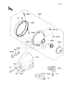 VN750 A [VULCAN 750] (A6-A9) [VULCAN 750] drawing HEAD LAMP