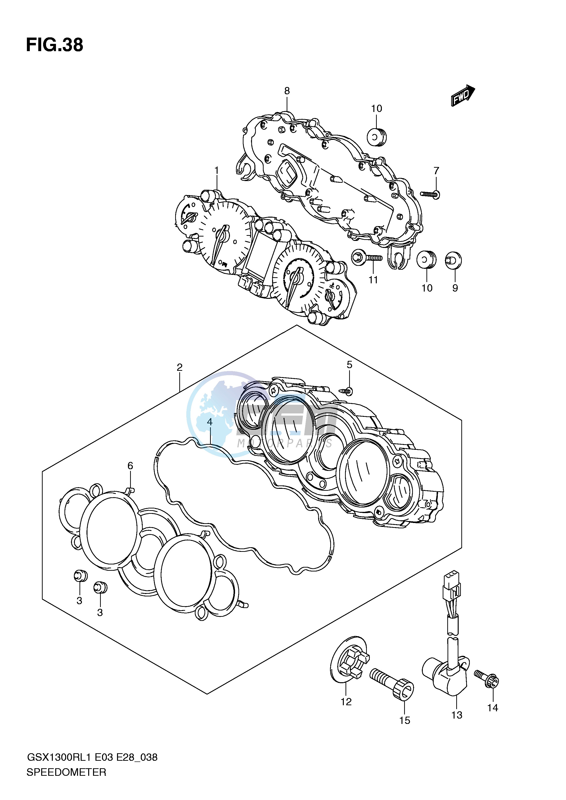 SPEEDOMETER (GSX1300RL1 E33)
