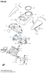 GSX1300B B-KING drawing FUEL TANK FRONT BRACKET (MODEL L0)