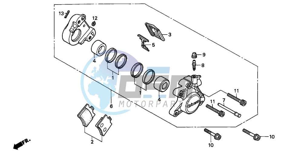 FRONT BRAKE CALIPER